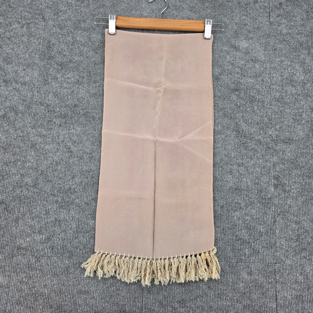 Vintage John David Fifth Avenue New York Mauve Fringe Scarf Rectangle
